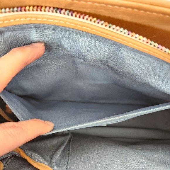 Dooney & Bourke Multi-Colored Leather-Trimmed Monogram Y2K Handle Bag w/Dust Bag - Picture 11 of 16